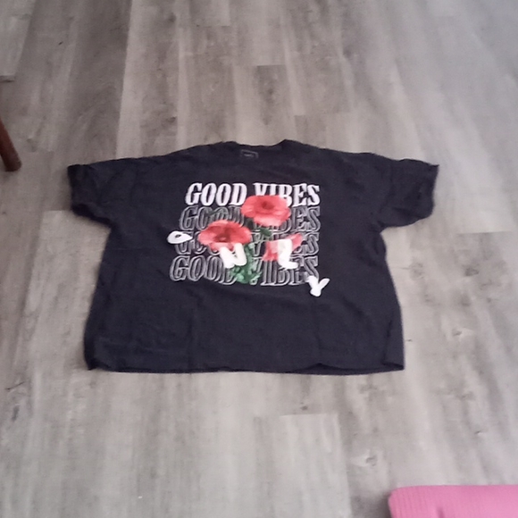 Womens Good Vibes Only Tee - Picture 2 of 3